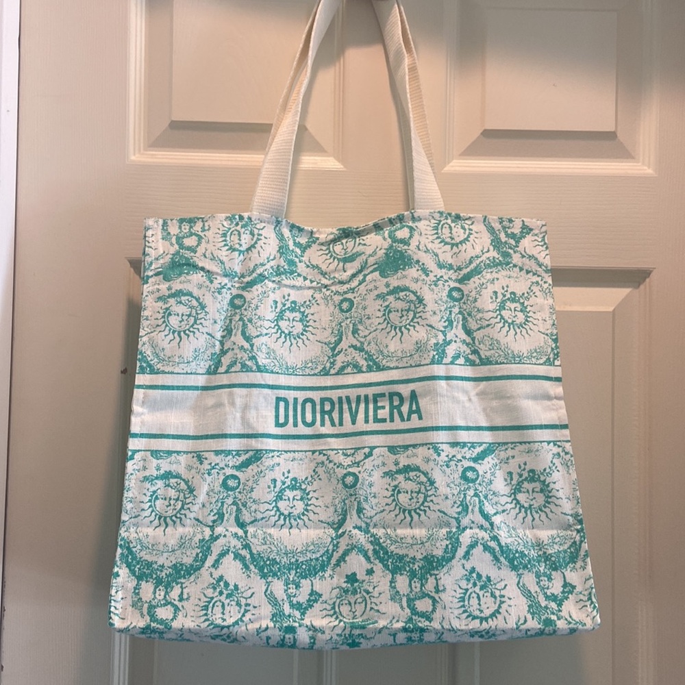DIOR DIOR RIVIERA TOILE de JOUY SOLEIL TOTE ⭐️NEW - Picture 3 of 10